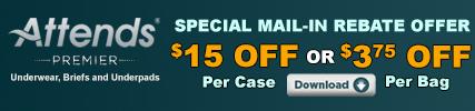 Attends Premier Rebate Coupon